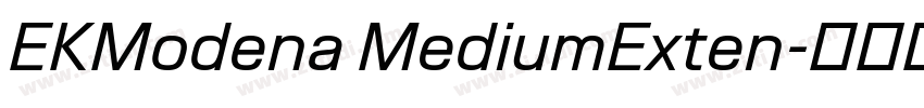 EKModena MediumExten字体转换